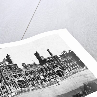 Damaged Hotel de Ville by Anonymous