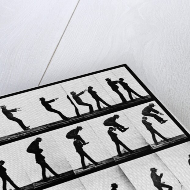 Two Men Leapfrogging by Anonymous
