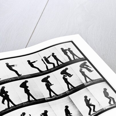 Two Men Leapfrogging by Anonymous