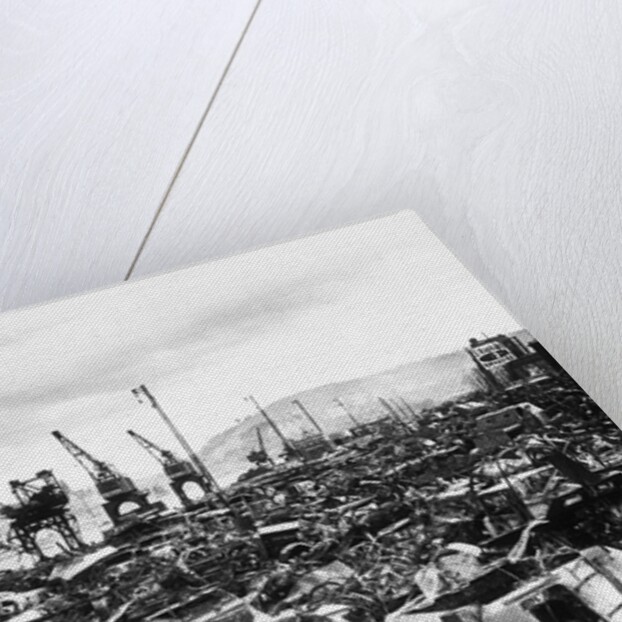 A Military Scrapyard, Rouen Docks by Anonymous