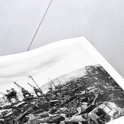 A Military Scrapyard, Rouen Docks by Anonymous