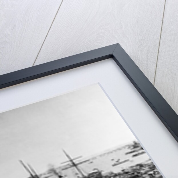 Steamer Ships in Calcutta Harbor by Anonymous