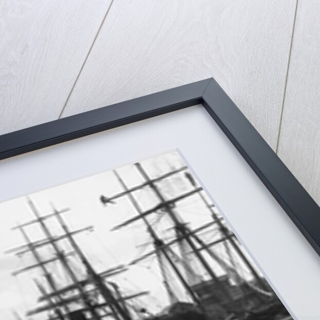 Sailing Ships in Swansea Docks by Anonymous