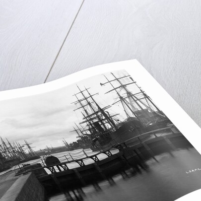 Sailing Ships in Swansea Docks by Anonymous