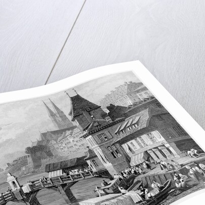 A River Scene at Basel by Anonymous