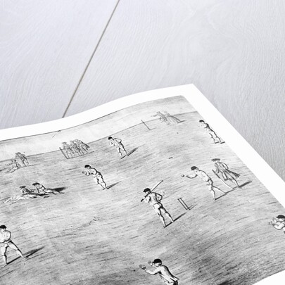 Illustration of Cricket Game by Anonymous