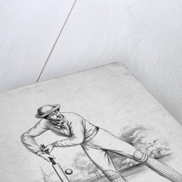 Cricket Player by Anonymous