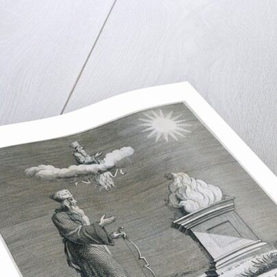 18th-Century Engraving of Sculpture on an Ancient Mausoleum at Persepolis by Anonymous