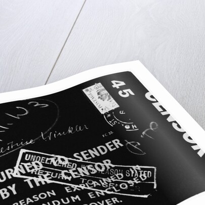 British Mail Censored During World War II by Anonymous