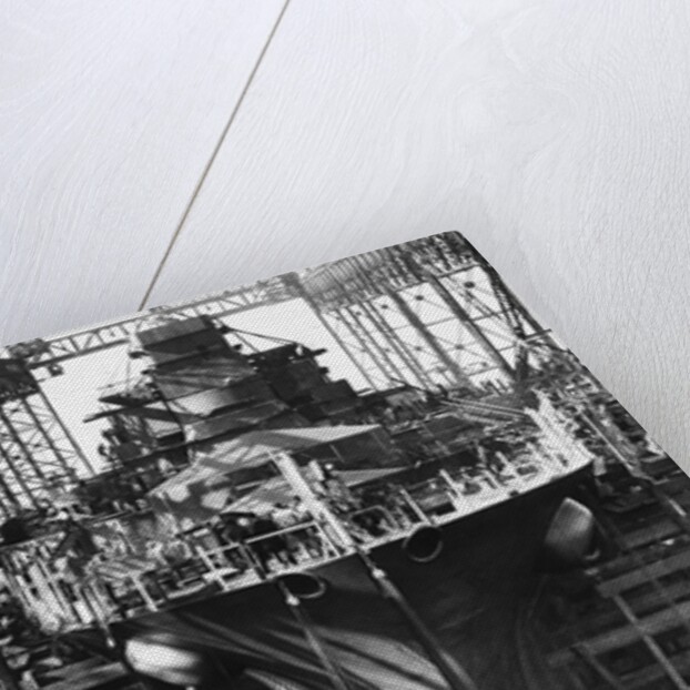 Battleship Indiana Under Construction by Anonymous