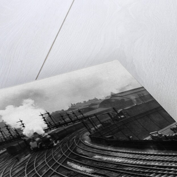 Steam Trains Depart from Newcastle Station by Anonymous