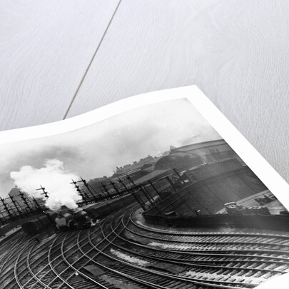 Steam Trains Depart from Newcastle Station by Anonymous