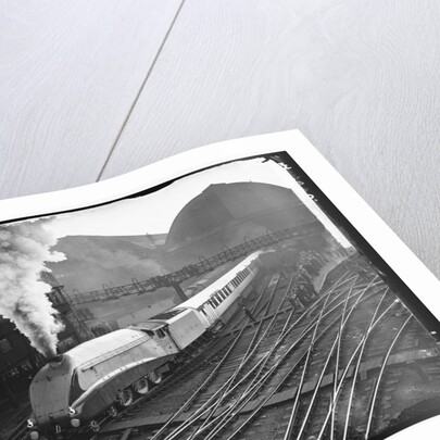 Silver Link Train Leaves King's Cross Station by Anonymous