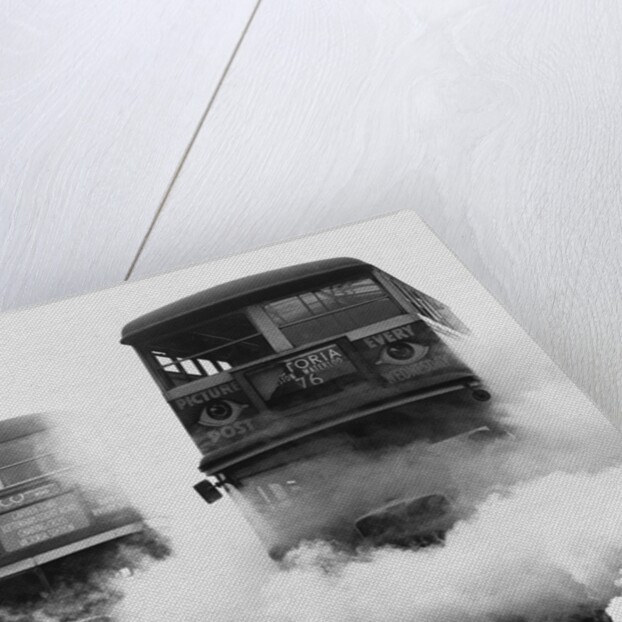 Buses Pass Through Smoke Screens by Anonymous