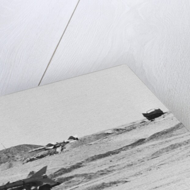 Missiles on Transporters in Desert During Yom Kippur War by Anonymous