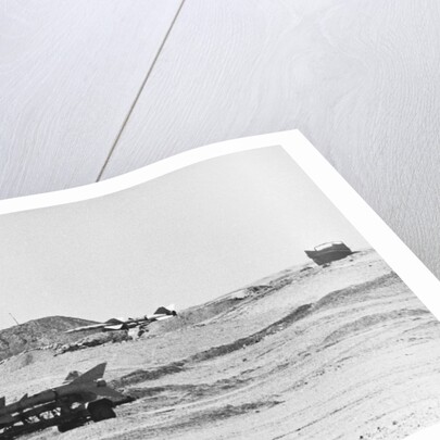 Missiles on Transporters in Desert During Yom Kippur War by Anonymous