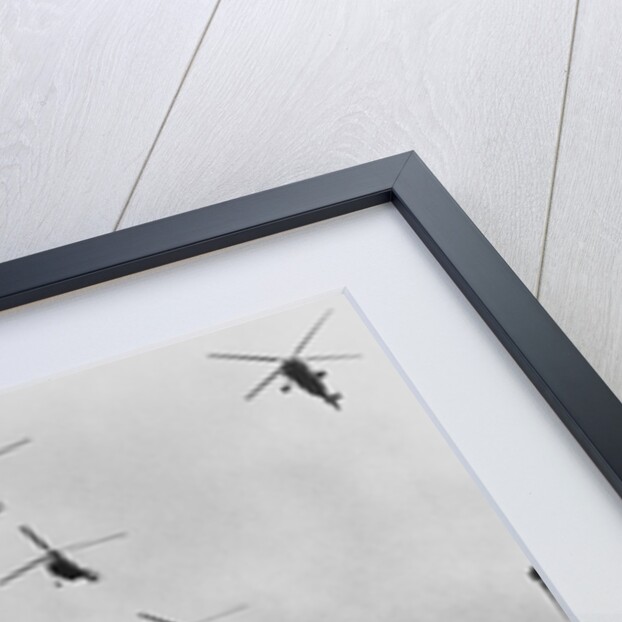 Helicopters Fly Over the Queen Mary by Anonymous
