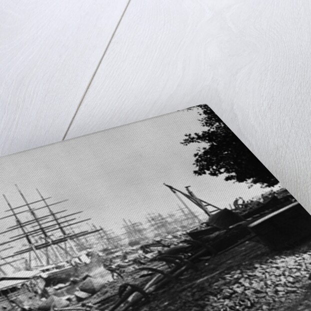 Sailing Ships Docked at Calcutta by Anonymous