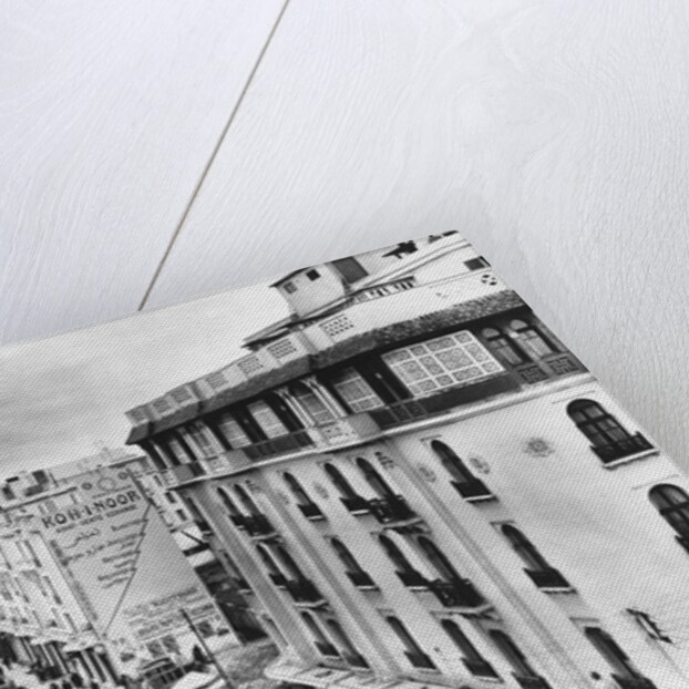 Snow in a Casablanca Street by Anonymous