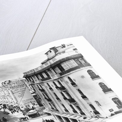 Snow in a Casablanca Street by Anonymous