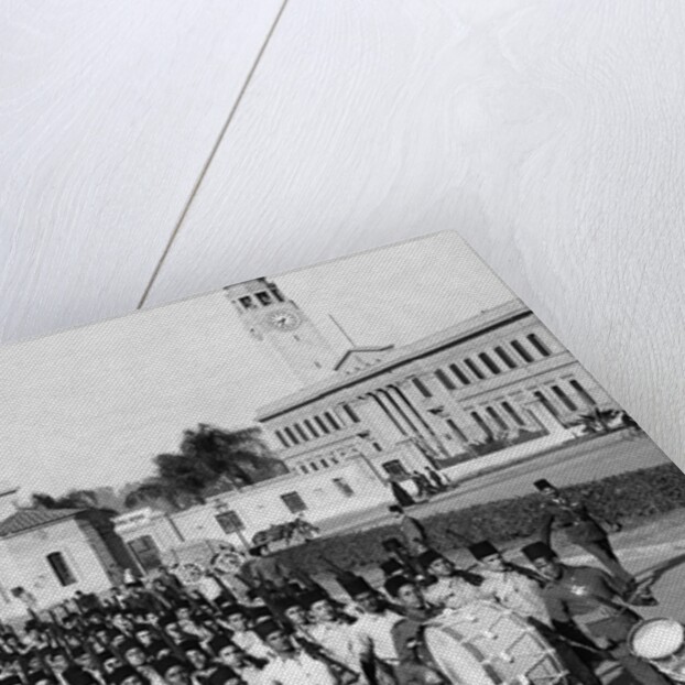 Medical Students Parade in Cairo, 1940 by Anonymous