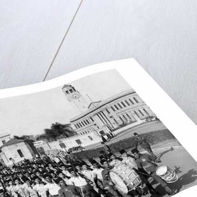 Medical Students Parade in Cairo, 1940 by Anonymous