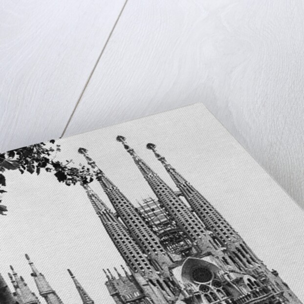 The Cathedral Of The Sagrada Familia In Barcelona, 1939. by Anonymous