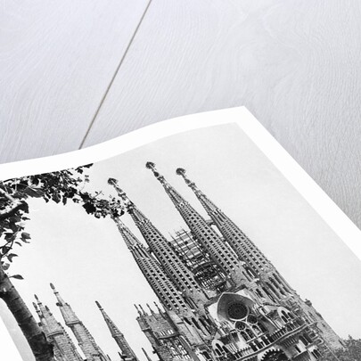 The Cathedral Of The Sagrada Familia In Barcelona, 1939. by Anonymous