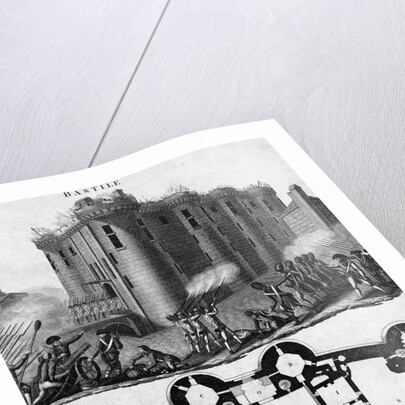 Bastille and Ground Plan by Anonymous