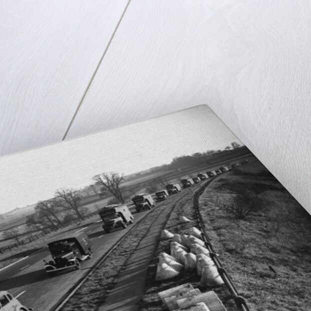 Trucks of the Mobile Reserve on the Road, 1943 by Anonymous