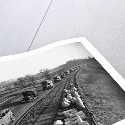 Trucks of the Mobile Reserve on the Road, 1943 by Anonymous