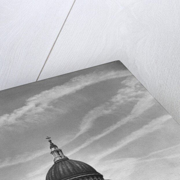Contrails Over St. Paul's Dome by Anonymous