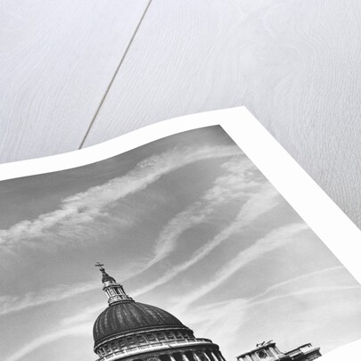 Contrails Over St. Paul's Dome by Anonymous