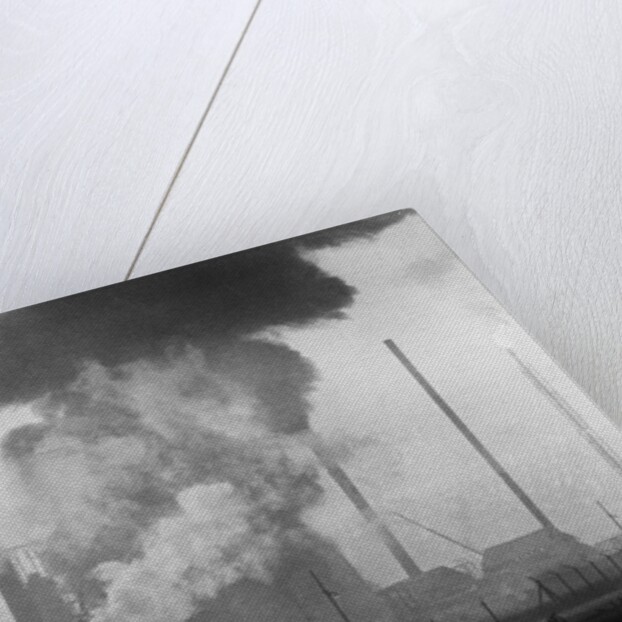 Fire at Shell Haven Refinery in Essex by Anonymous