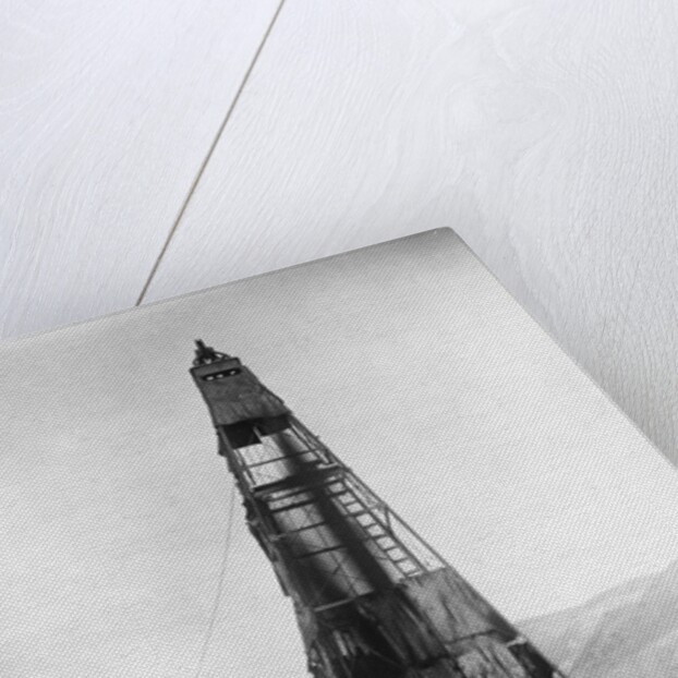 Oil Flowing in a Derrick by Anonymous