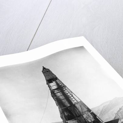 Oil Flowing in a Derrick by Anonymous