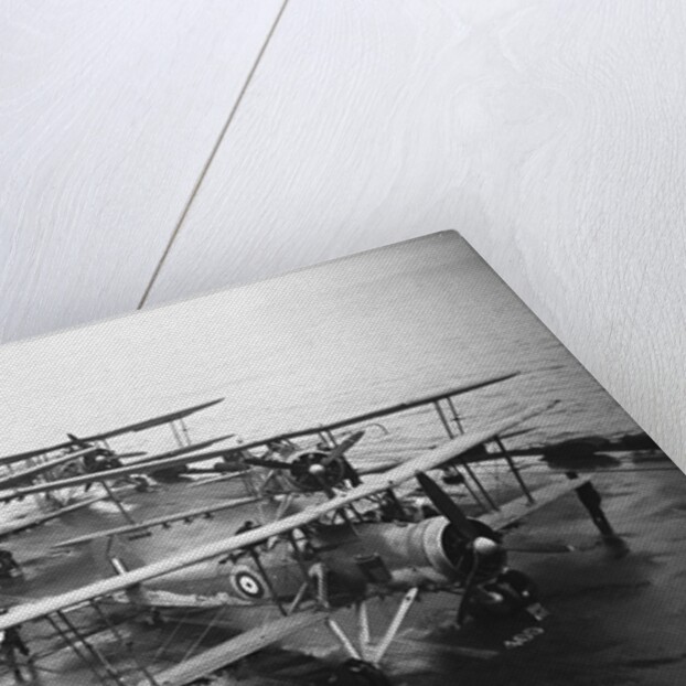Aeroplanes on Aircraft Carrier by Anonymous