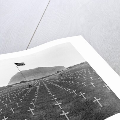 US Marine Cemetery on Iwo Jima by Anonymous