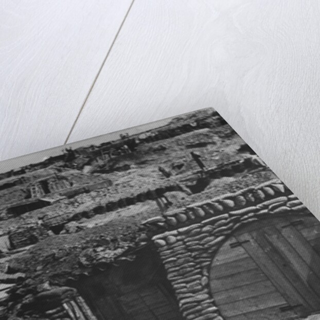 Dugouts Near Verdun, World War I by Anonymous