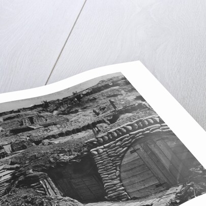 Dugouts Near Verdun, World War I by Anonymous