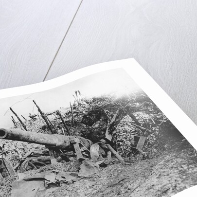 Offensive On The Somme. Abandoned German 150 Guns. by Anonymous