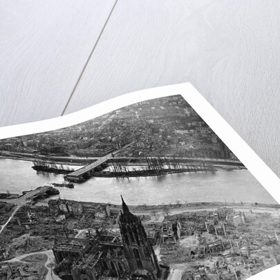 Bomb Damaged Frankfurt, 1945 by Anonymous