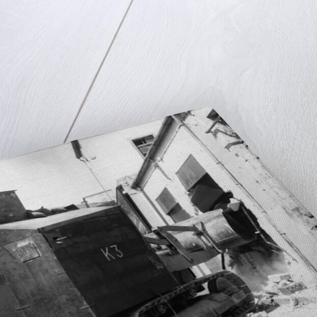 Bulldozer Crashes During British-Greek Uprising by Anonymous