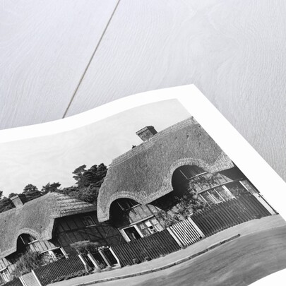 Thatched Cottages in Ampthill by Anonymous