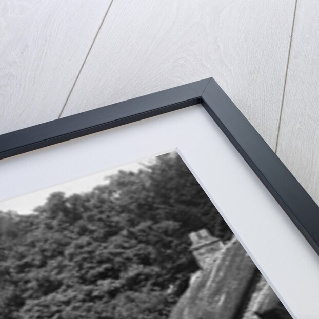 Thatched Cottages in Buckland-in-the Moor by Anonymous