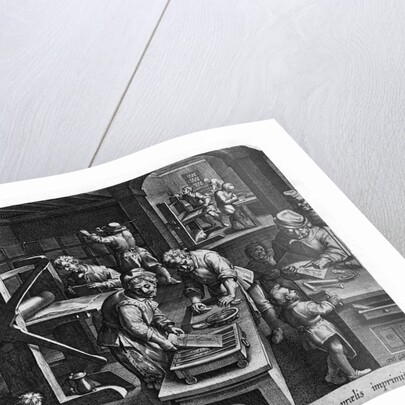 Illustration of a Printing Shop by Johannes Stradanus