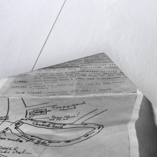 Map and Instructions for Meeting with Spy by Anonymous