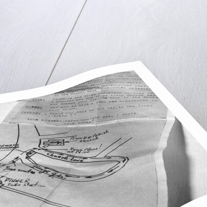 Map and Instructions for Meeting with Spy by Anonymous