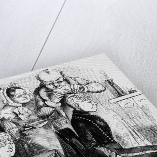 Phrenologist at work by Anonymous