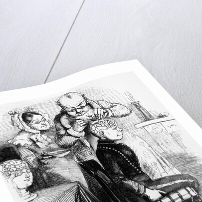 Phrenologist at work by Anonymous
